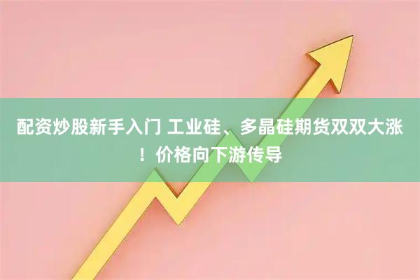 配资炒股新手入门 工业硅、多晶硅期货双双大涨！价格向下游传导